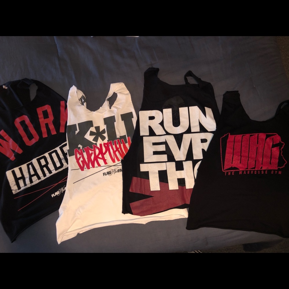 Flag Nor Fail/WHG - CROP Cutoff T-shirt Bundle